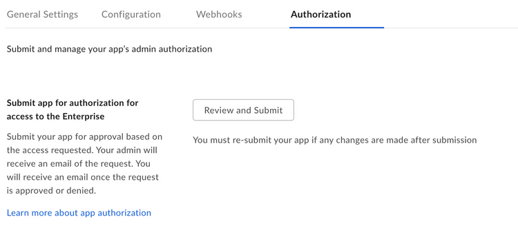 App authorization